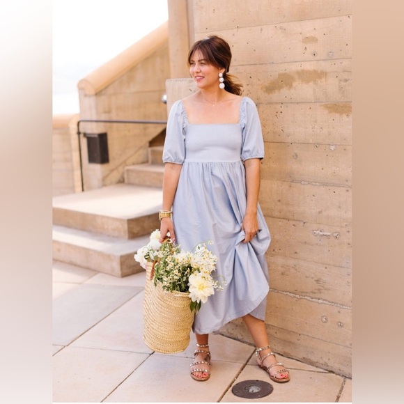 Smash + Tess Dresses & Skirts - Smash + Tess x Jillian Harris The Sunrise Midi Dress in Sky Blue